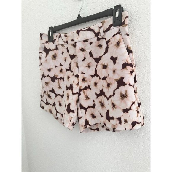 Banana Republic Women’s‎ Dressy Chino Shorts Pink Floral Size 0 Pockets Fairy - Picture 3 of 10